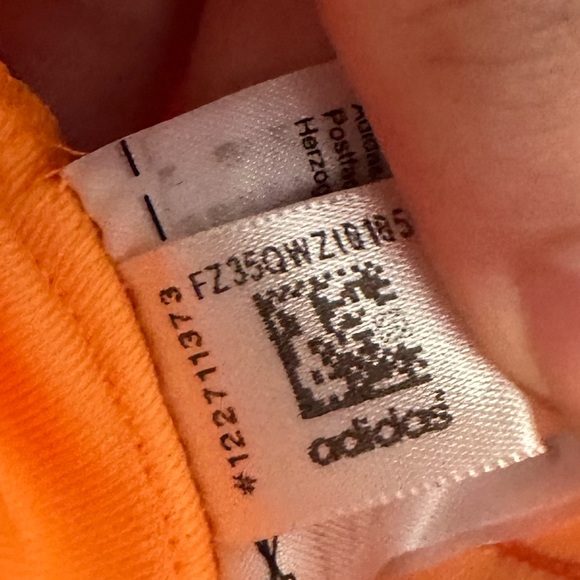 Adidas Originals 3 Stripe Cropped Tank Top Bright Orange US XS - Picture 15 of 16